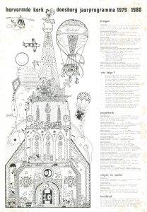 C46 Hervormde gemeente Jaarprogramma Hervormde kerk 1979-1980 1979, Doesburg