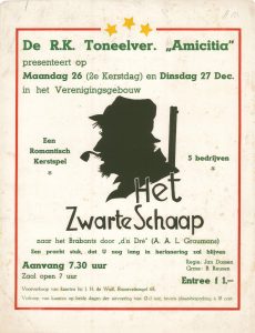 A122 R.K. Toneelvereniging Amicitia Kerstspel “Het zwarte schaap” Maandag 26 en dinsdag 27 december Verenigingsgebouw, Doesburg