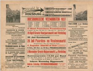 D35 Doesburgse Marktvereniging - Marktkalender 1937