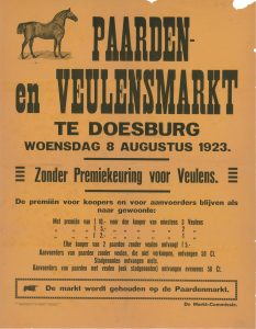 D37 Paarden- en veulensmarkt Doesburg 1923